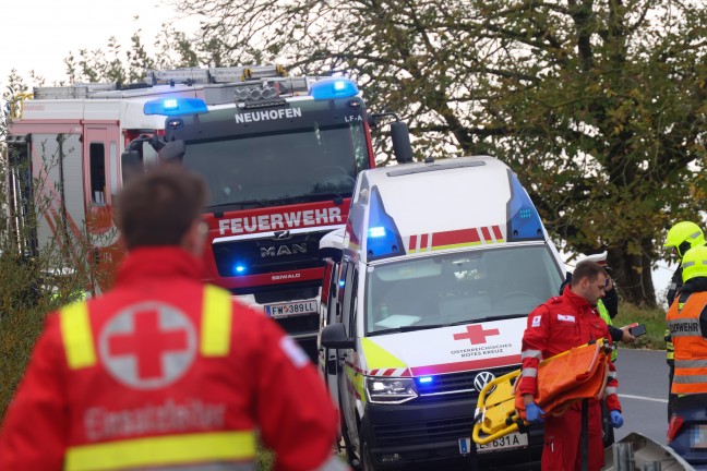 Vier teils Schwerverletzte bei Frontalcrash zweier Autos in St. Marien