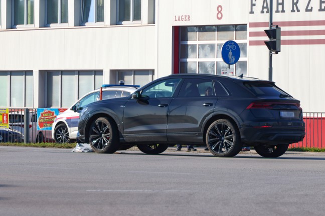 Verkehrsunfall im Kreuzungsbereich der Wiener Stra�e zwischen Traun und Pasching endet glimpflich