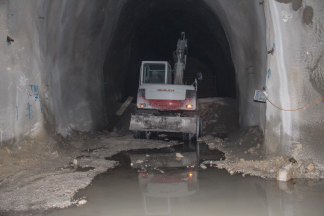 Übung der Einsatzkräfte im Speringtunnel auf der Pyhrnautobahn