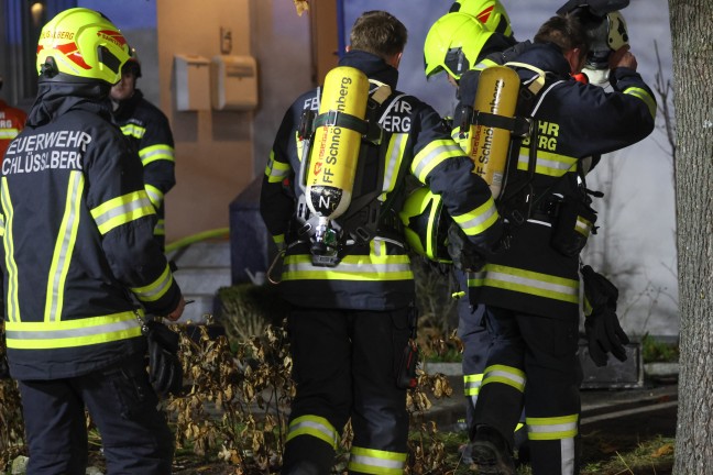 Drei Feuerwehren bei K�chenbrand in Schl��lberg im Einsatz