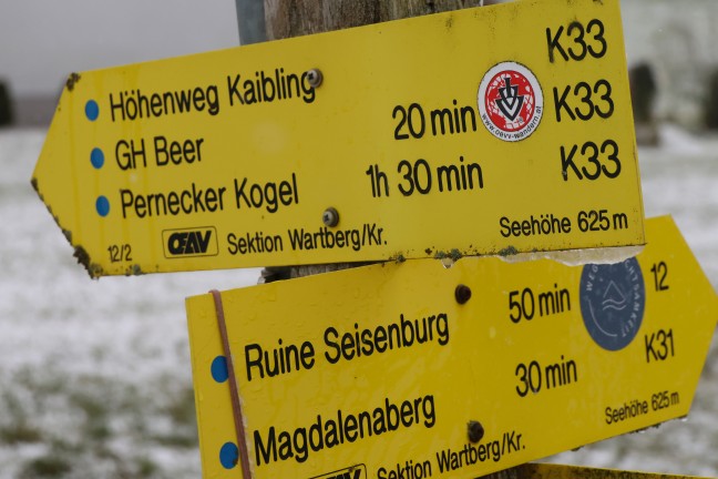 Suchaktion nach abg�ngigem Wanderer im Bereich Eiskogel und Pernecker Kogel