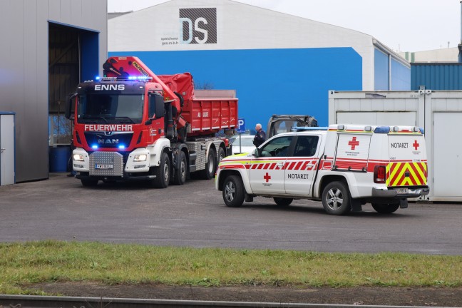 T�dlicher Arbeitsunfall: Arbeiter (61) bei Reparaturarbeiten in Enns eingeklemmt und t�dlich verletzt