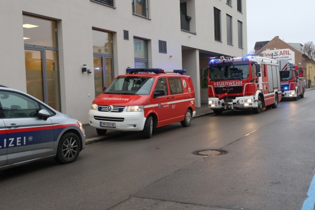 Tablet l�ste Einsatz von Feuerwehr und Energieversorgungsunternehmen in Wels-Innenstadt aus