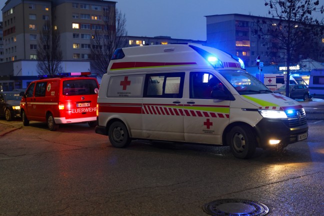 Angebranntes Kochgut in einer Wohnung eines Hochhauses in Wels-Lichtenegg