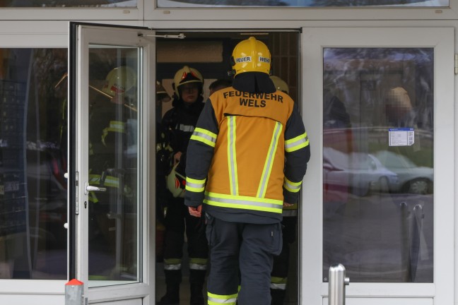 Gemeldeter Gasgeruch in einem Hochhaus in Wels-Neustadt stellte sich als Fehlalarm heraus