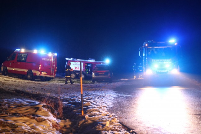 Brand einer Jagdh�tte am Ramsauer Gr��tenberg in Molln l�st Gro�einsatz aus
