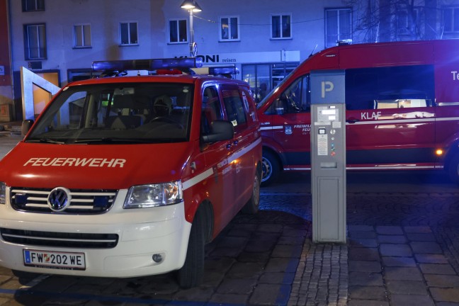 Kaputter Snackautomat in Automatenlokal in Wels-Innenstadt sorgte f�r Einsatz der Feuerwehr