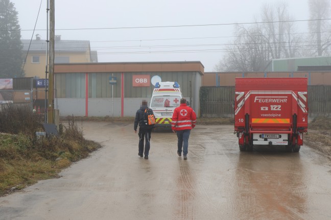 T�dliches Ereignis: Person im Bahnhofsbereich in Leonding von G�terzug erfasst und t�dlich verletzt