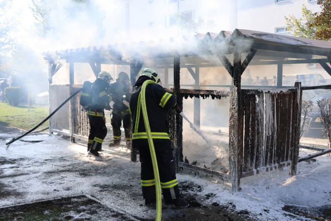 M�llinselbrand in Wels-Neustadt: Zehnj�hrigen als Tatverd�chtiger nach B�llerwurf ausgeforscht