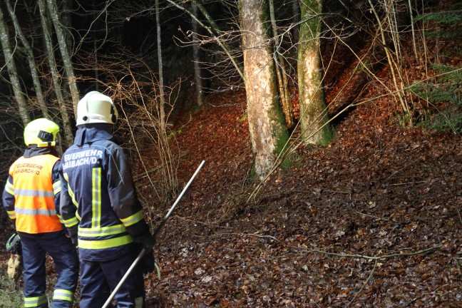 Auto �berschlagen: Verkehrsunfall mit zwei Verletzten auf Nibelungenstra�e in Haibach ob der Donau