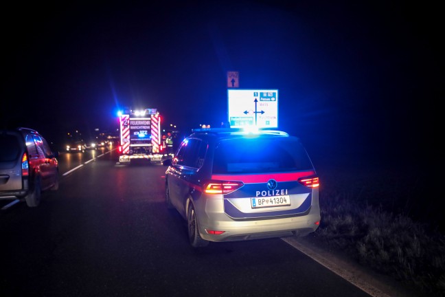 Marchtrenk: Kurzzeitige Aufr�umarbeiten nach Auffahrunfall im Abendverkehr auf Wiener Stra�e