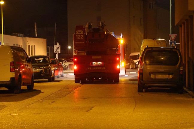 Gr��erer Einsatz um vermeintliche Personenrettung oder Gef�hrdungslage in Wels-Vogelweide