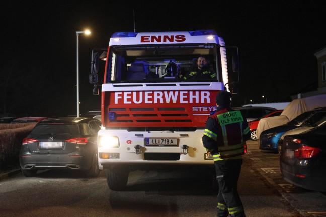 Brand in einem Elektoverteiler eines Mehrparteienwohnhauses in Enns