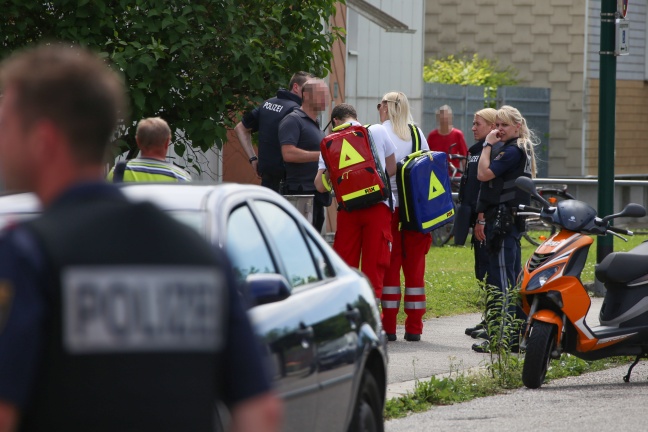Polizei-Sondereinheit Cobra in Wels-Neustadt im Einsatz