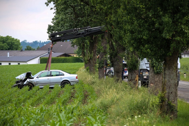 Verkehrsunfall auf der Bad Haller Strae in Kremsmnster