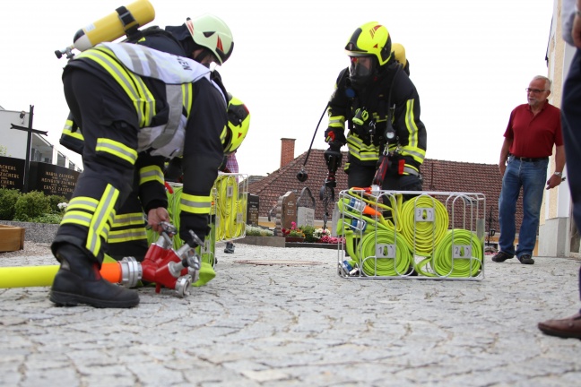 Spannende Einsatzübung der Feuerwehren in der Pfarrkirche Gunskirchen