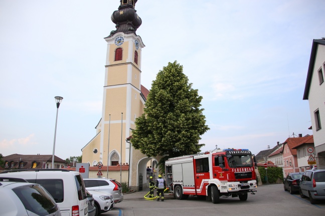 Spannende Einsatzübung der Feuerwehren in der Pfarrkirche Gunskirchen
