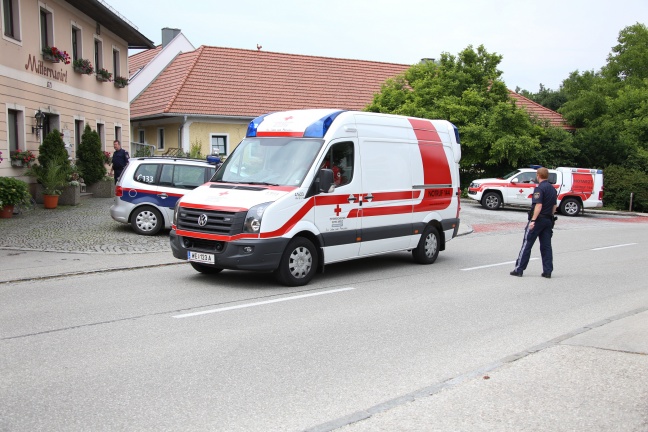 81-jähriger Mopedlenker bei Verkehrsunfall in Steinerkirchen an der Traun verletzt