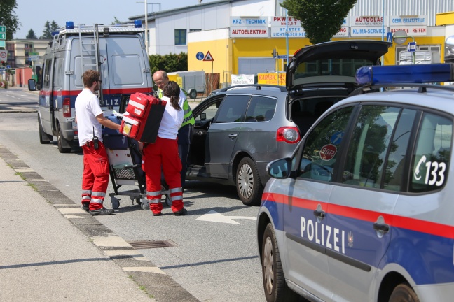 Verkehrsunfall in Wels fordert zwei Verletzte
