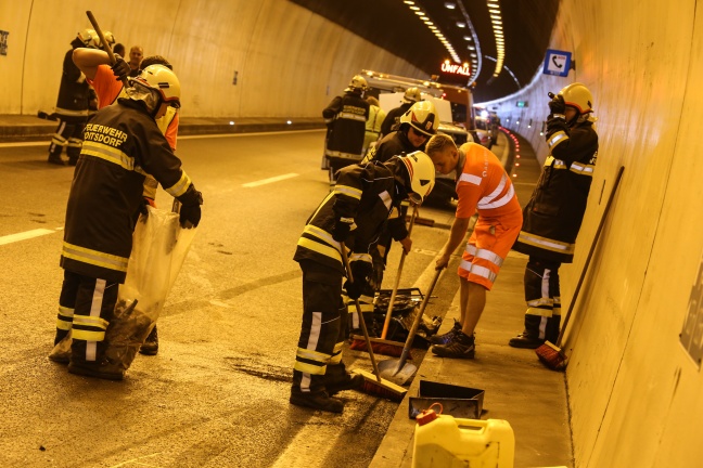 Schwerer Crash auf der Pyhrnautobahn im Wartbergtunnel