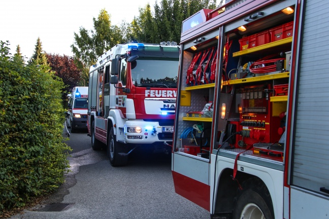 Gefahrstoffeinsatz der Feuerwehr in Thalheim bei Wels