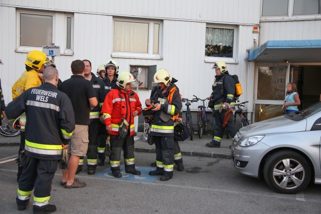 Brandverdacht im Welser "Sternhochhaus" sorgt für Einsatz der Feuerwehr