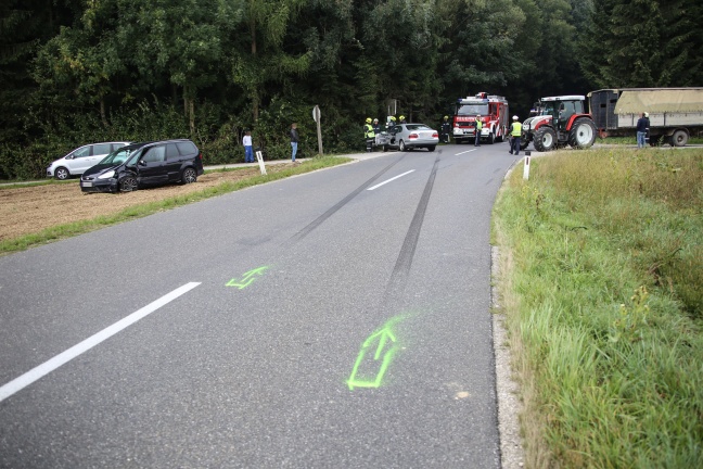 Verkehrsunfall auf der Eberstalzeller Strae in Steinerkirchen an der Traun