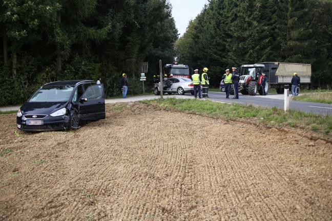 Verkehrsunfall auf der Eberstalzeller Strae in Steinerkirchen an der Traun