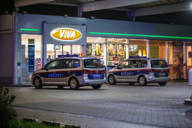 Überfall auf Tankstelle in Wels