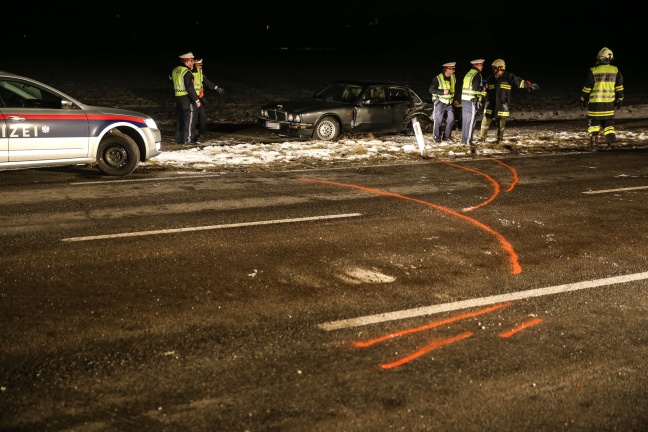 Sechs Verletzte bei Verkehrsunfall auf der Wallerner Straße in Fraham