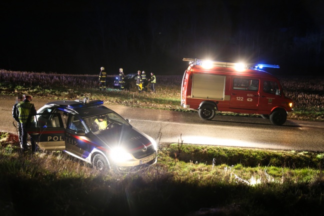 Verkehrsunfall auf der Mistelbacher Straße in Scharten fordert zwei Verletzte