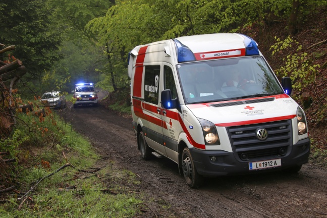 Personenrettung nach Forstunfall bei Holzschlgerungsarbeiten im Krnbergwald