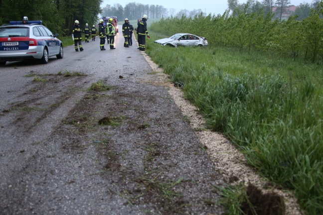 Schwerer Verkehrsunfall auf der Großendorfer Straße in Eberstalzell