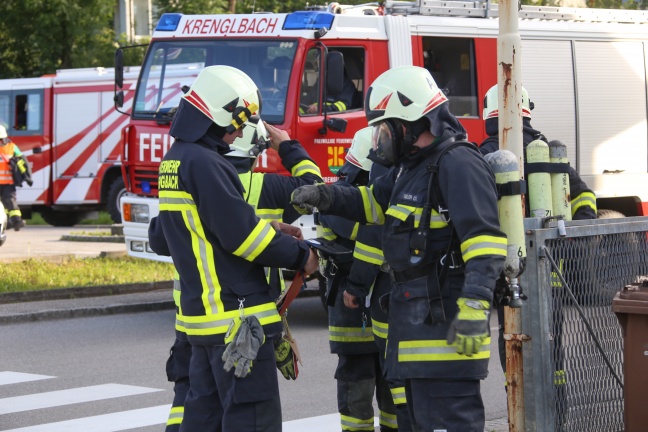 Szenarien eines schweren Arbeitsunfalls in Krenglbach beübt