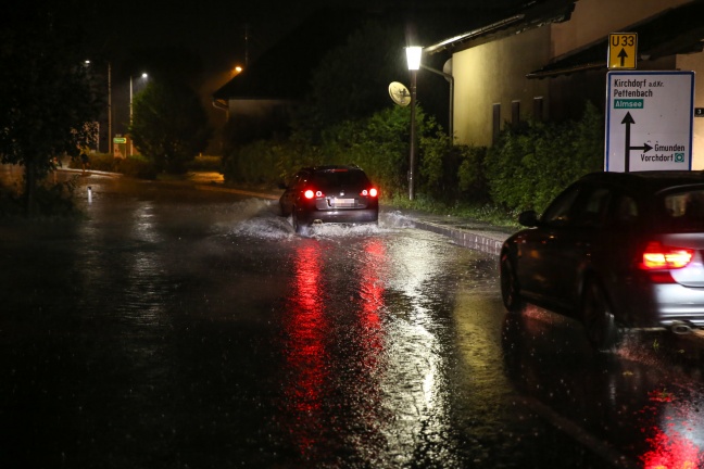 Teile Oberösterreichs erneut von schweren Unwettern getroffen