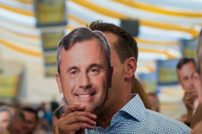 Wahlauftakt der FP mit Bundesprsidentschaftskandidat Norbert Hofer am Welser Volksfest