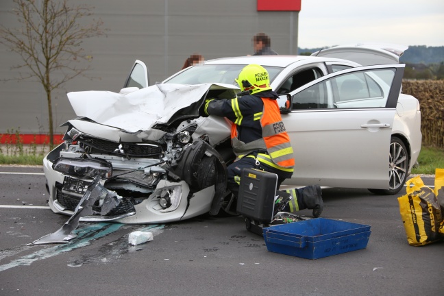 Vier Verletzte bei Verkehrsunfall in Marchtrenk