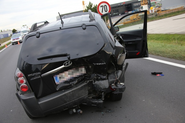 Vier Verletzte bei Verkehrsunfall in Marchtrenk