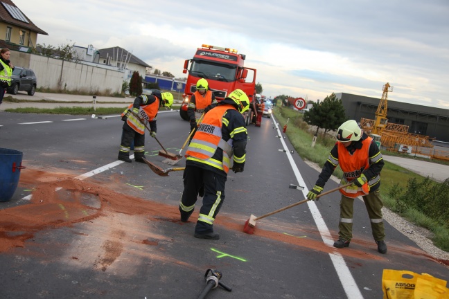 Vier Verletzte bei Verkehrsunfall in Marchtrenk