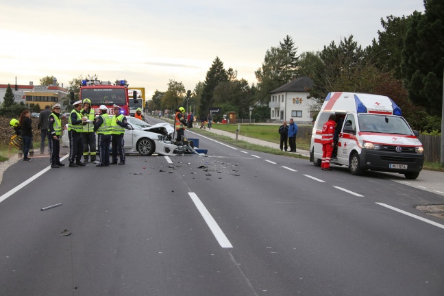 Vier Verletzte bei Verkehrsunfall in Marchtrenk