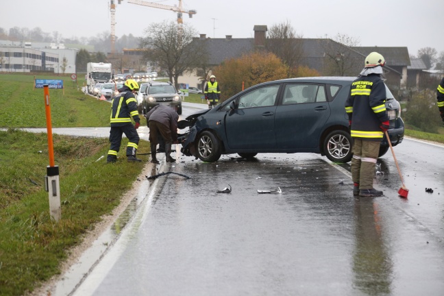 Verkehrsunfall auf der Voralpenstraße in Rohr im Kremstal fordert einen Verletzten