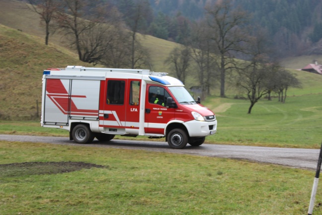 Forstunfall in Grünburg fordert einen Schwerverletzten