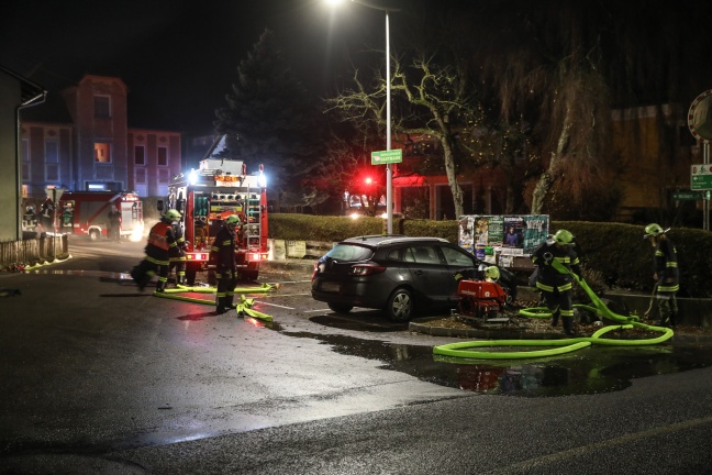Küchenbrand in einem Wohnhaus in Gaspoltshofen