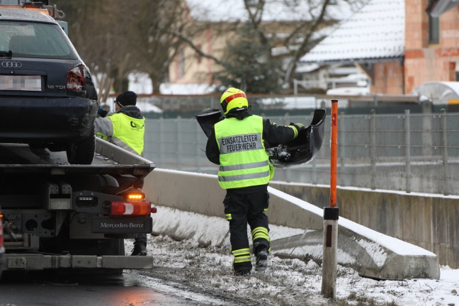 Verkehrsunfall auf der Wiener Straße in Edt bei Lambach endet glimpflich