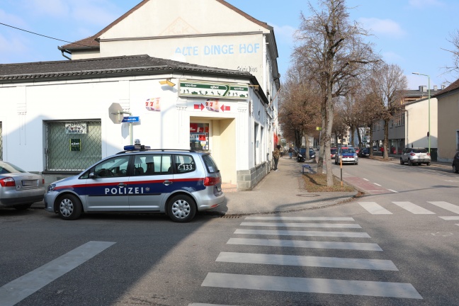 Raubüberfall auf Wettlokal in Wels-Neustadt