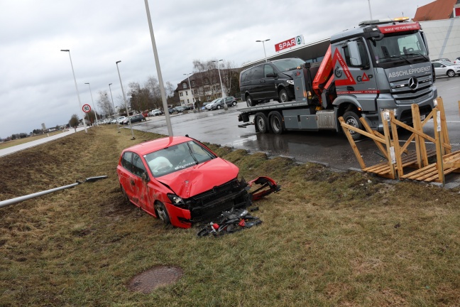 Verkehrsunfall in Gunskirchen fordert zwei Verletzte