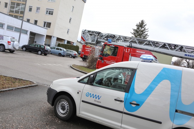 Gefährliche Kohlenmonoxidkonzentration in einer Wohnung in Wels-Pernau