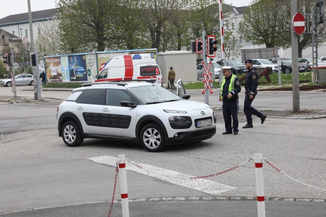 Notarzt nach Verkehrsunfall in Wels-Lichtenegg im Einsatz