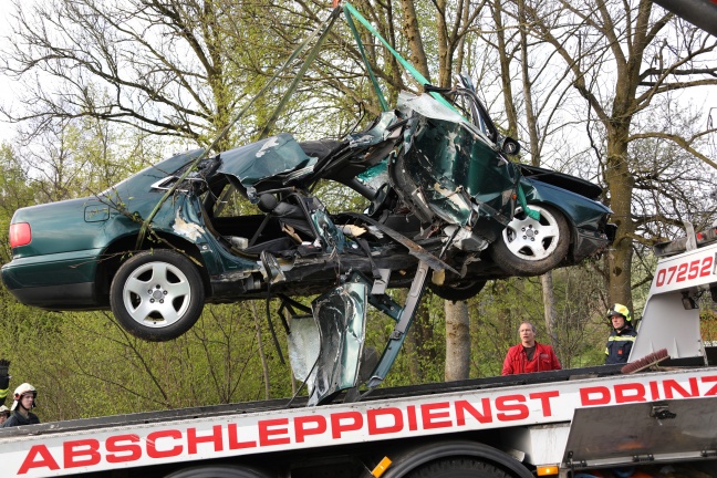 Schwerer Verkehrsunfall in Rohr im Kremstal fordert einen Verletzten