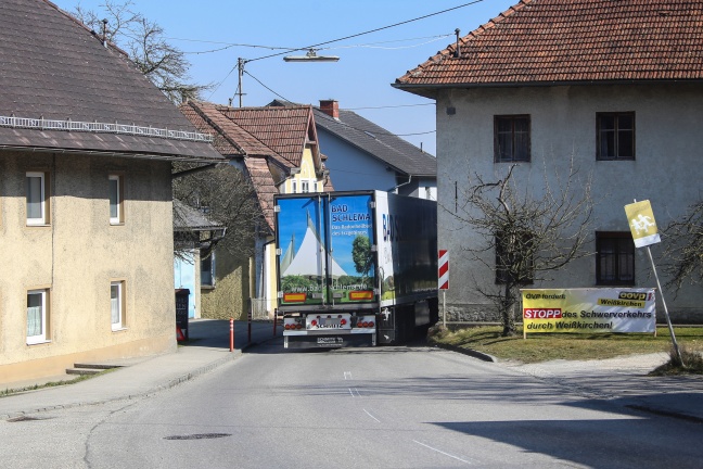 Schwerverkehr in Weißkirchen an der Traun ist Thema bei ORF-Bürgeranwalt